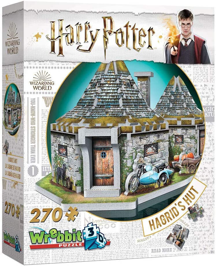 Wrebbit 3D - Hagrid's Hut 3D Jigsaw Puzzle ‚270-Piece