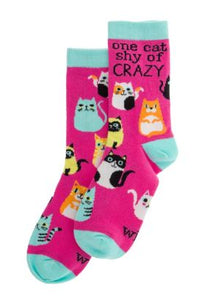 Wit! Cats One Size Socks