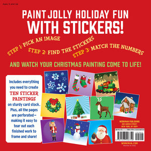 Paint by Sticker Kids Sticker Book- Christmas