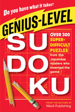 Load image into Gallery viewer, Genius-Level Sudoku: Over 300 Super-Difficult Puzzles from the Japanese Masters Who Invented the Game Paperback