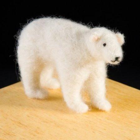 Polar Bear Wool Needle Felting Kit