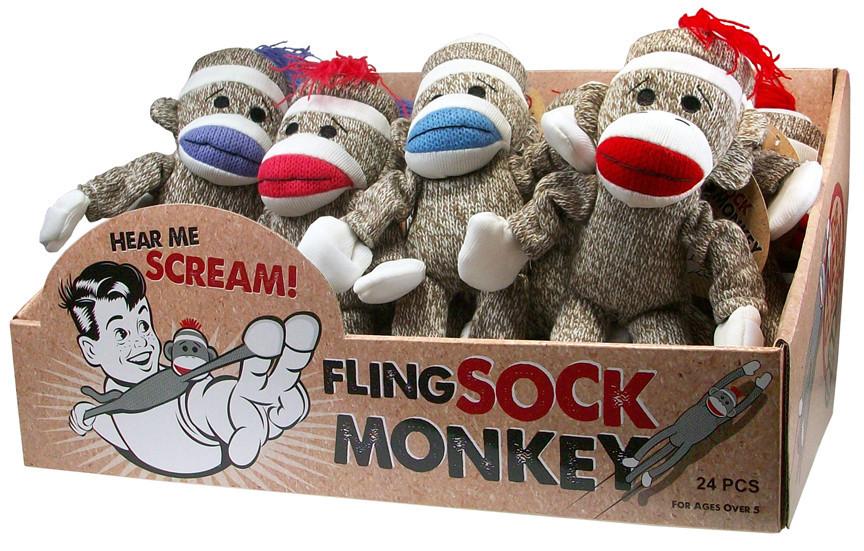 Flying Sock Monkey- Assorted Colors