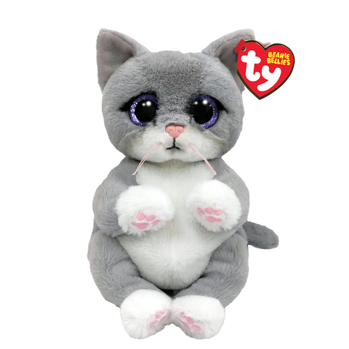 Ty Beanie Bellies- Morgan the Grey Cat