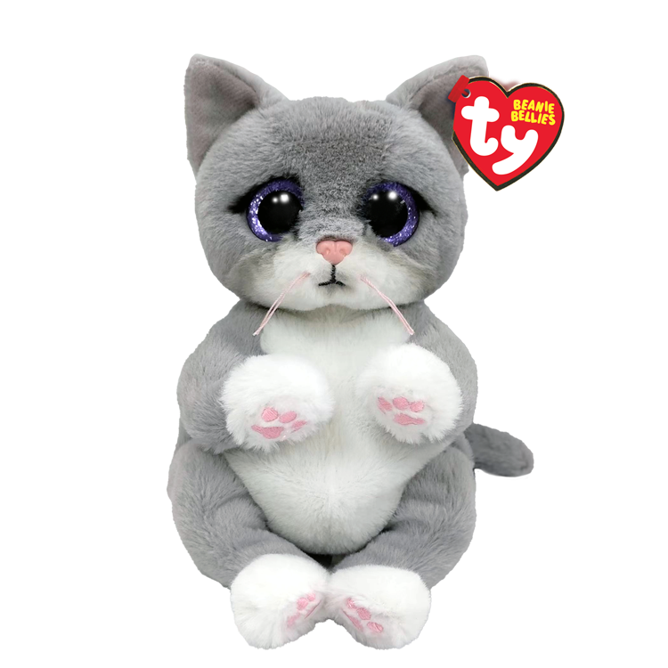 Ty Beanie Bellies- Morgan the Grey Cat