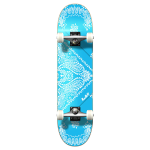 Yocaher Skateboards - Graphic Complete Skateboard 7.75" - Bandana Sky Blue
