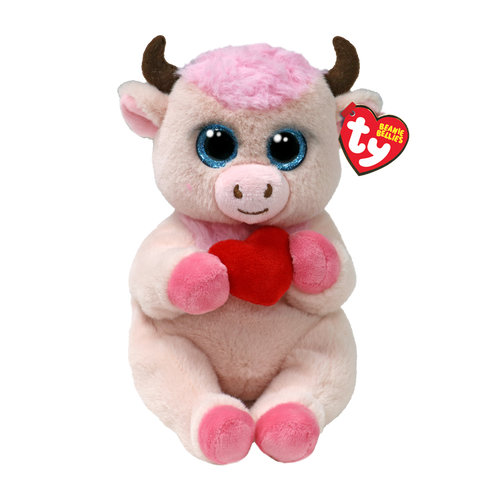 Ty Beanie Bellies Sprinkles the Cow with Heart