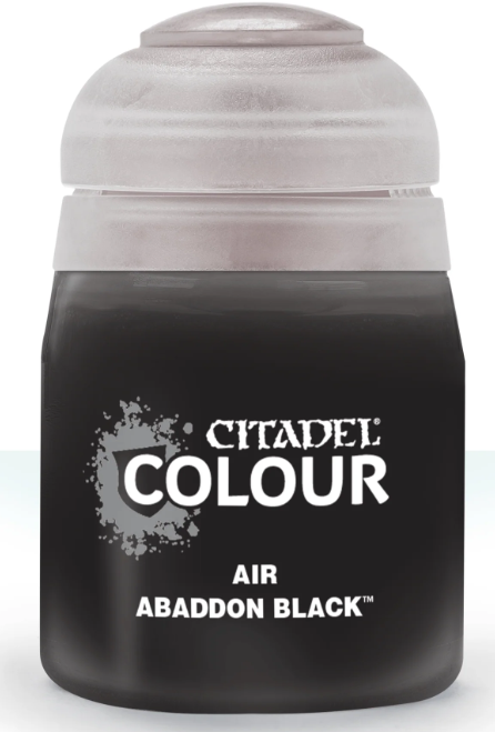 CITADEL COLOUR AIR: ABADDON BLACK 24ML #28-15