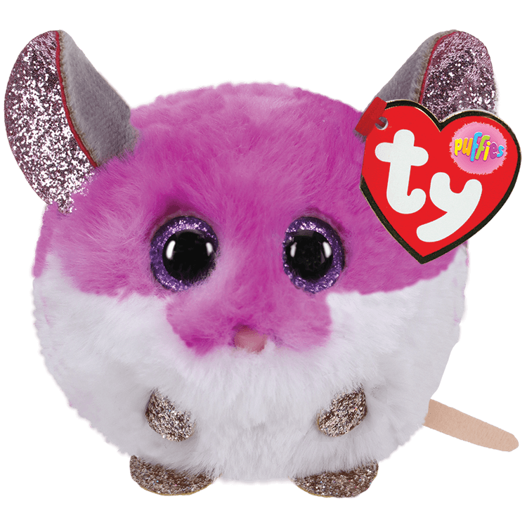 Ty Beanie Ballz Puffies- Colby the Mouse