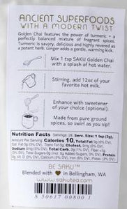 Saku Tea Golden Chai Tea-3oz Bag