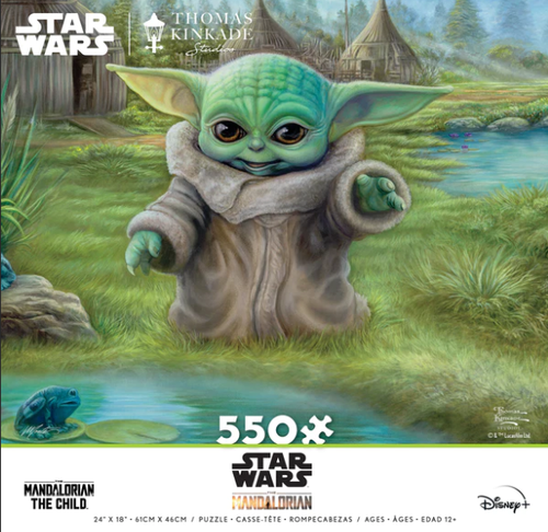 Star Wars Thomas Kinkade: Mandalorian: The Child 550pc Puzzle