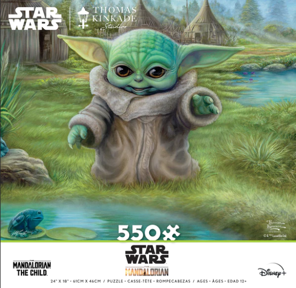 Star Wars Thomas Kinkade: Mandalorian: The Child 550pc Puzzle