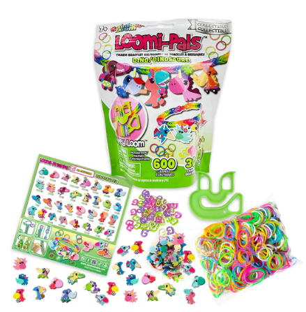 Rainbow Loom-Loomi-Pals Charm Bracelet Kit - Dino