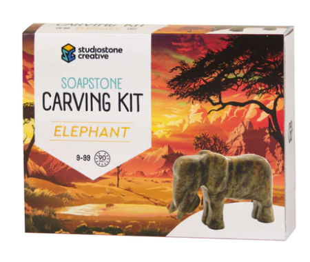 Studiostone Creative Soapstone Carving Kit Elephant