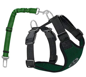 Pom Pom Tail Dog Safety Harness with Seatbelt