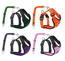 Load image into Gallery viewer, Pom Pom Tail Dog Safety Harness with Seatbelt