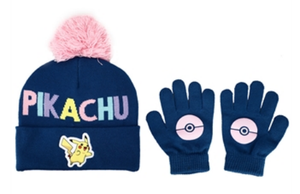 Pokemon Pikachu Youth Beanie & Gloves Combo