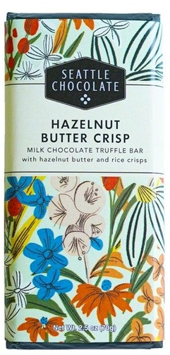Seattle Chocolate Hazelnut Butter Crisp Bar 2.5oz – Funtime Toys and Gifts