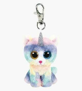 Ty Beanie Clip Heather-Cat with Horn