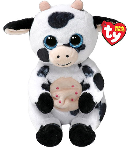 TY Beanie Bellies Herdly the Cow Plush