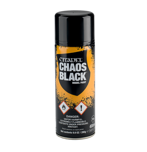 CITADEL PAINT CHAOS BLACK SPRAY PAINT #62-02