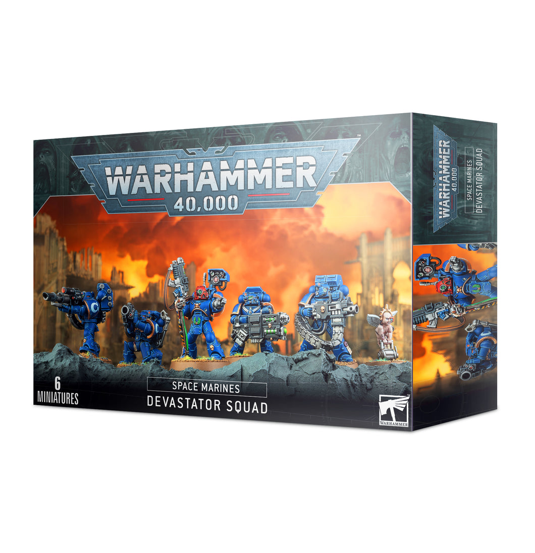 WARHAMMER 40K SPACE MARINES DEVASTATOR SQUAD, #48-15