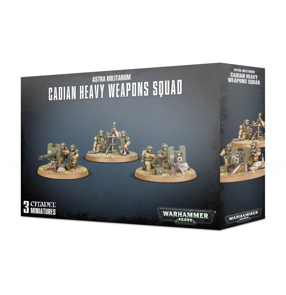 WARHAMMER 40K ASTRA MILITARUM CADIAN HEAVY WEAPON SQUAD,47-19