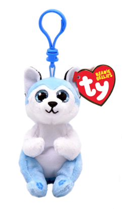 Ty Beanie Bellies Key Clips- Thunder the Husky