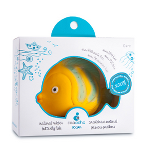 CaaOcho La the Butterfly Fish Natural Rubber Bath Toy
