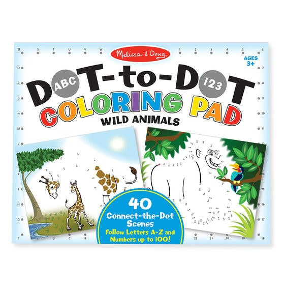 Melissa & Doug Dot to Dot Coloring Pad