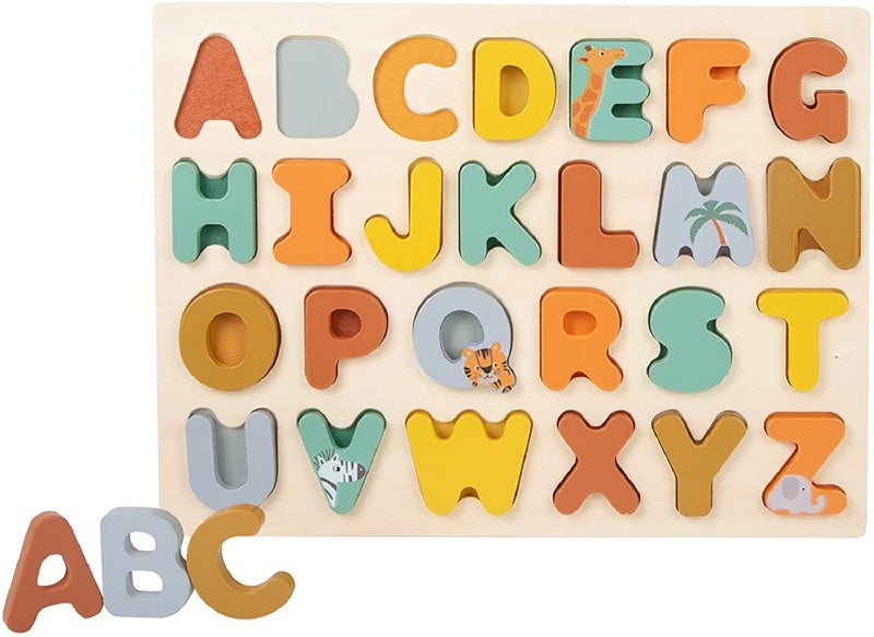 Wooden Safari Letters Puzzle