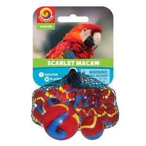 Playvisions Scarlet Macaw Mega Marble Pack