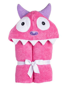 Yikes Twins - Monster Pink hooded towel
