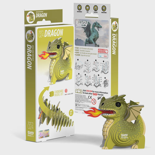 EUGY Green Dragon 3D Puzzle