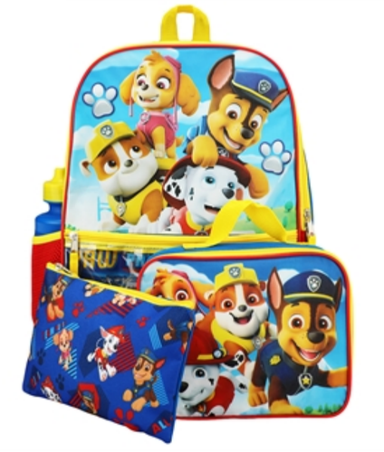 KIDS Paw Patrol 5 PC Backpack Set