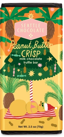 Seattle Chocolate Peanut Butter Crisp Bar 2.5oz.