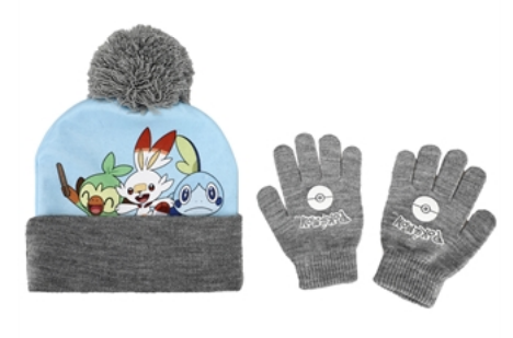 POKEMON CHARACTERS YOUTH BEANIE & GLOVES COMBO