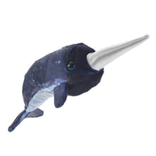 Load image into Gallery viewer, Folkmanis Mini Narwhal Finger Puppet