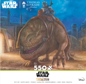Star Wars Thomas Kinkade Mandalorian 550pc Puzzle:The Reckoning
