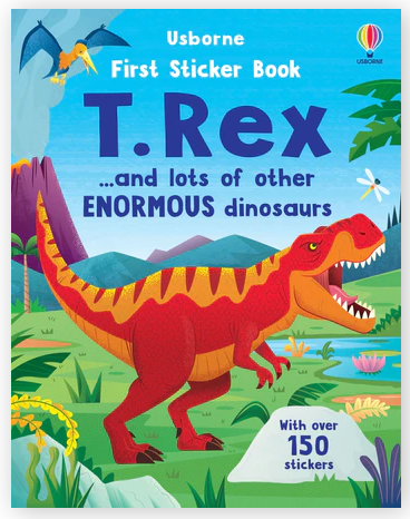 Usborne My First Sticker Book T-Rex Book