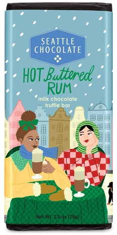 Seattle Chocolate Hot Buttered Rum Bar 2.5oz