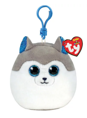 Ty Beanie Squish Key Clip- Slush