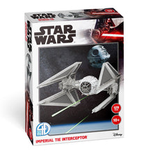 Load image into Gallery viewer, Star Wars TIE/IN Interceptor Fighter 4D Paper Model Kit