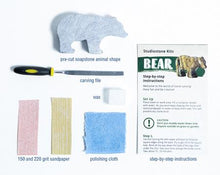 Load image into Gallery viewer, Bear Soapstone Carving Kit