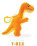 Load image into Gallery viewer, Dinosaur Scented Backpack Clip