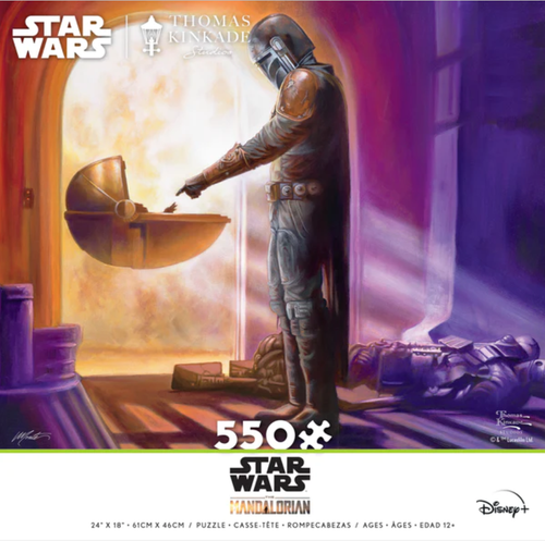 Star Wars Thomas Kinkade Mandalorian 550pc Puzzle Turning Point