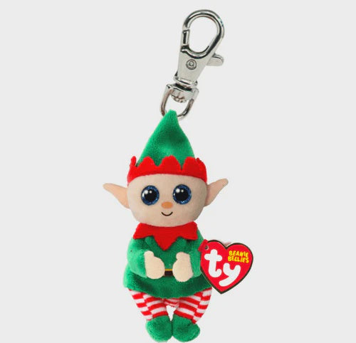 TY KeyClip Elfonzo the Elf Green Belly