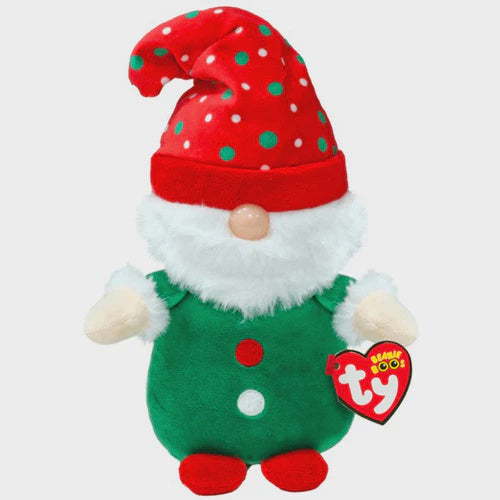 TY Beanie Boos Gnolan the Green Gnome RETIRED