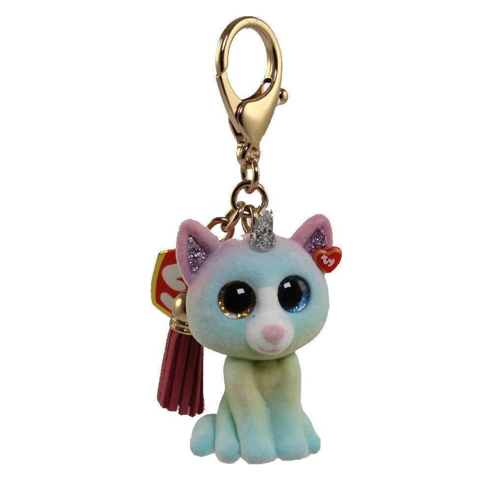 Ty Mini Boo Key Clips- Heather the Caticorn